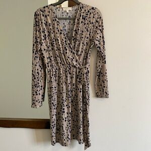 Perfect Peach V-neck dress